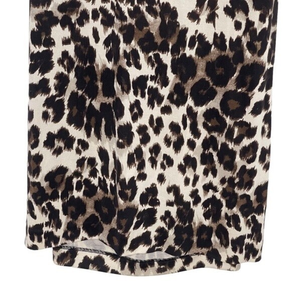 Diane von Furstenberg Dress 6 NWT Leopard Print Sheath Business Casual DVF Silk - Picture 8 of 9